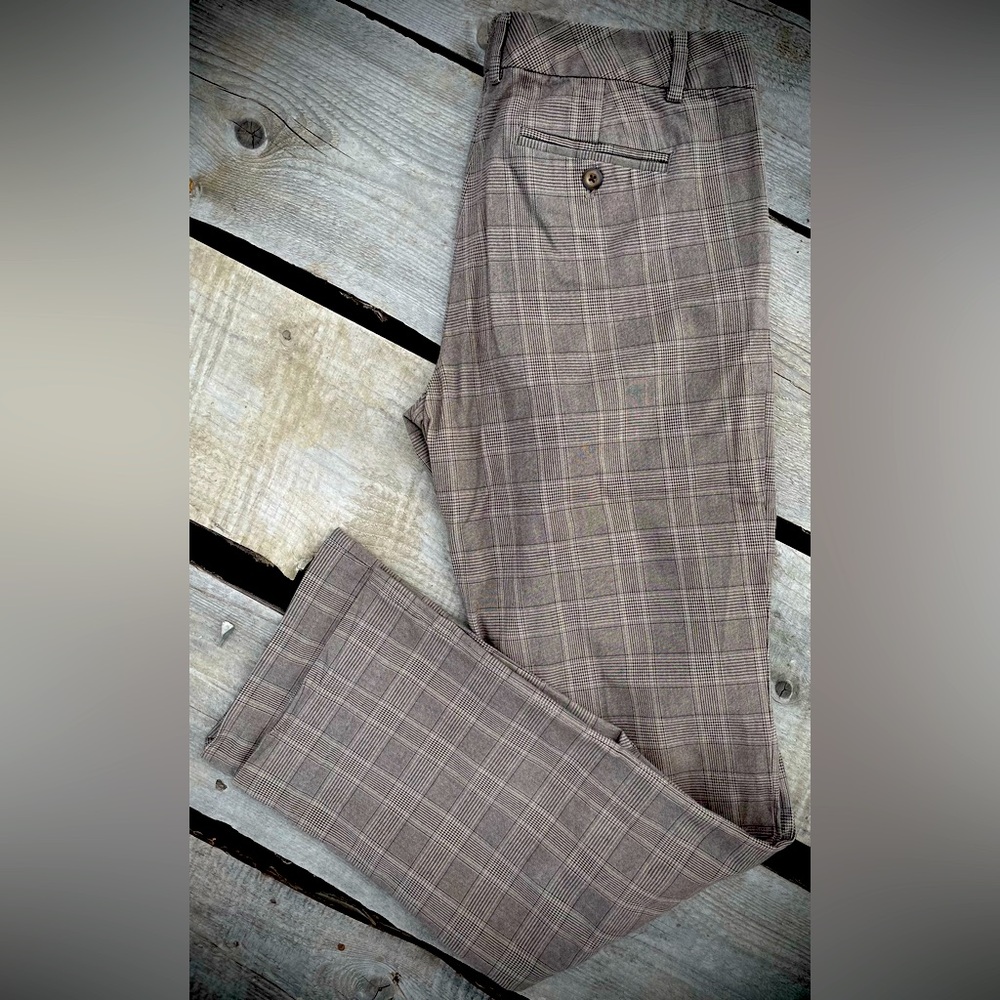 Gap Plaid Dress Trousers - Straight Leg